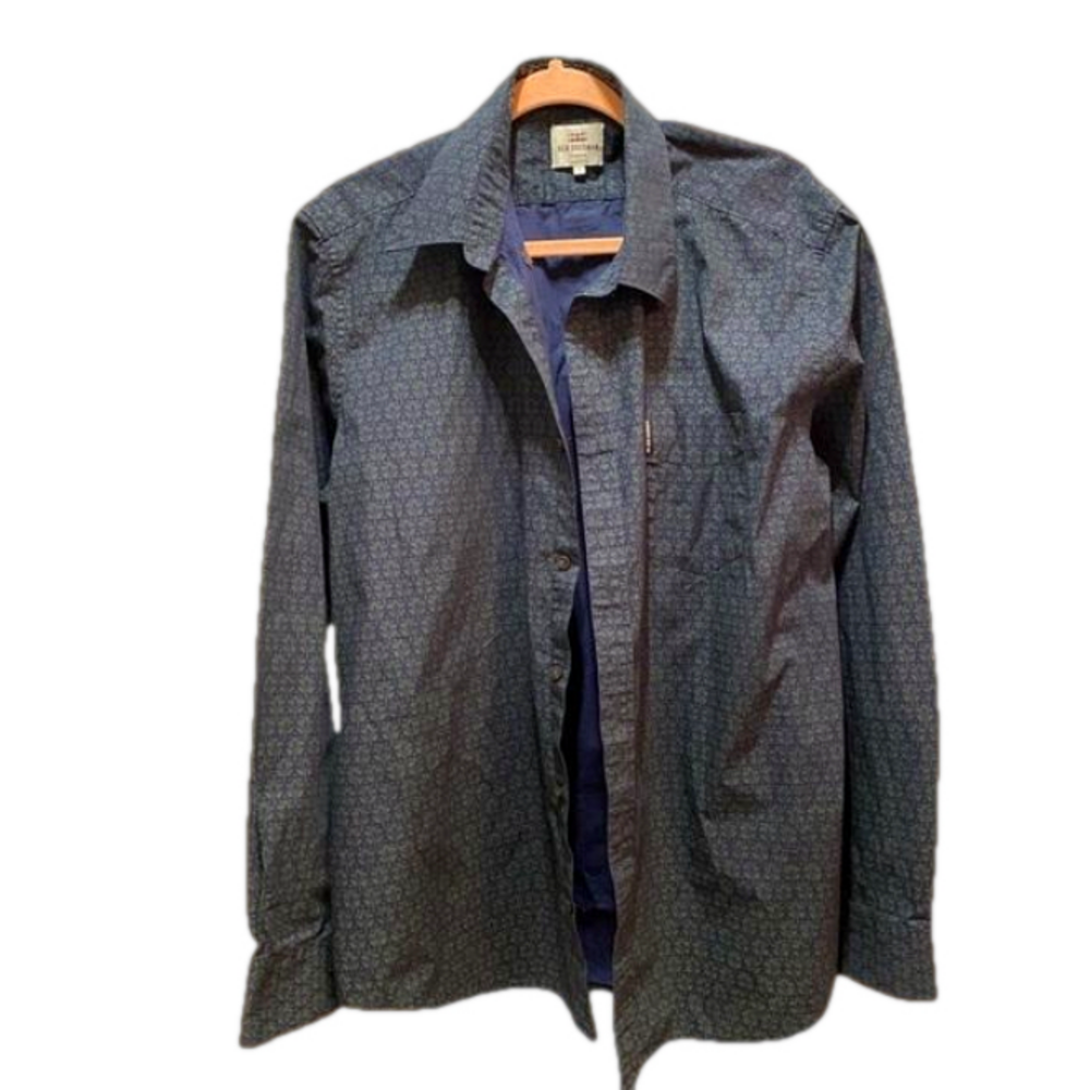 Ben Sherman button down blue and green size XL